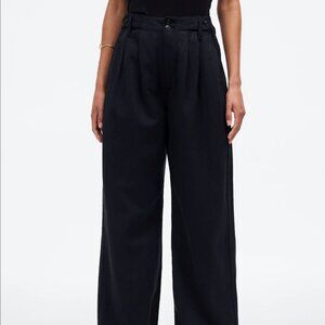 Madewell Harlow Wide-Leg Pant, 6T, True Black